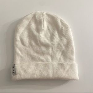 BURTON white beanie
